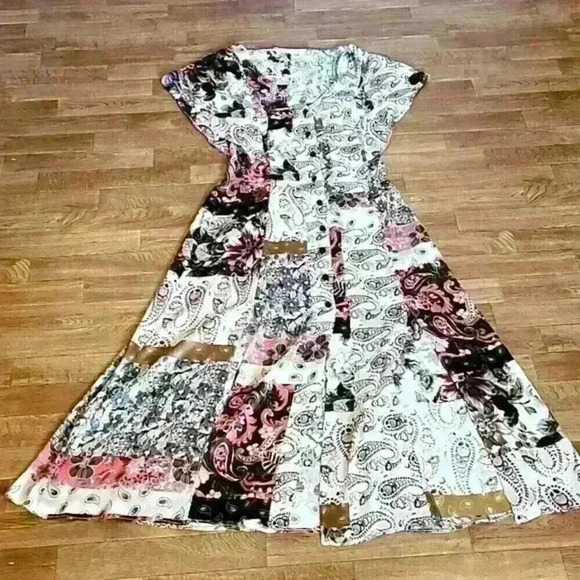 Zara Lightweight Mix Print Dress - Picture 1 of 5